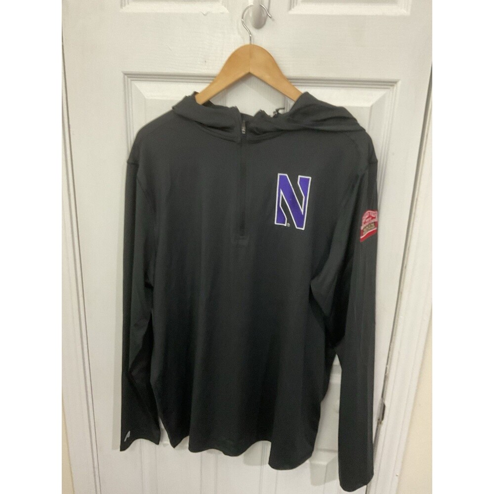 Antigua Northwestern Wildcats x Wrigley Field Perilous 1/4-Zip Pullover Men's L